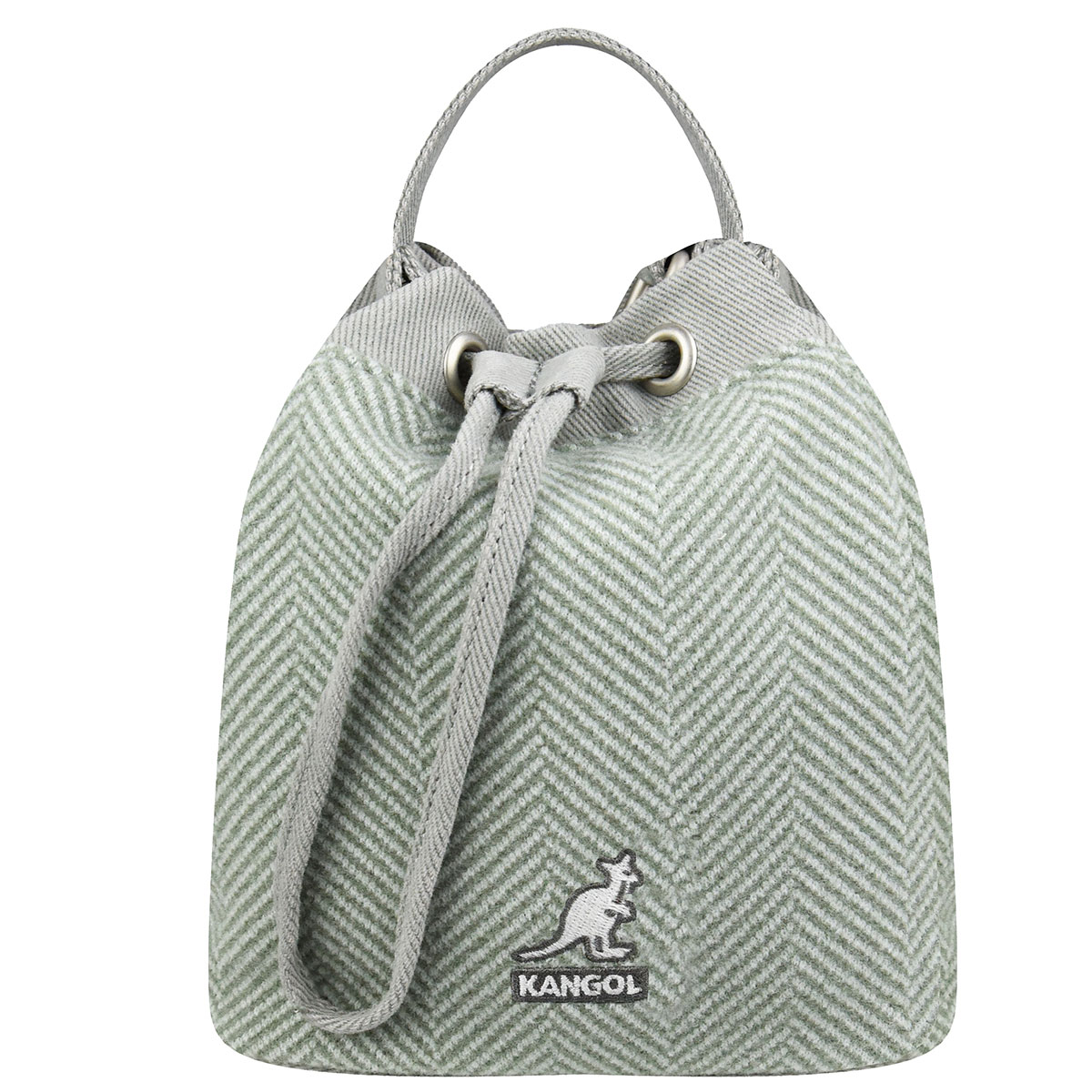 Herringbone Bucket Bag